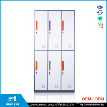 China Mingxiu 6 Door Used Steel Lockers Cabinets / Clothes Storage Metal Locker